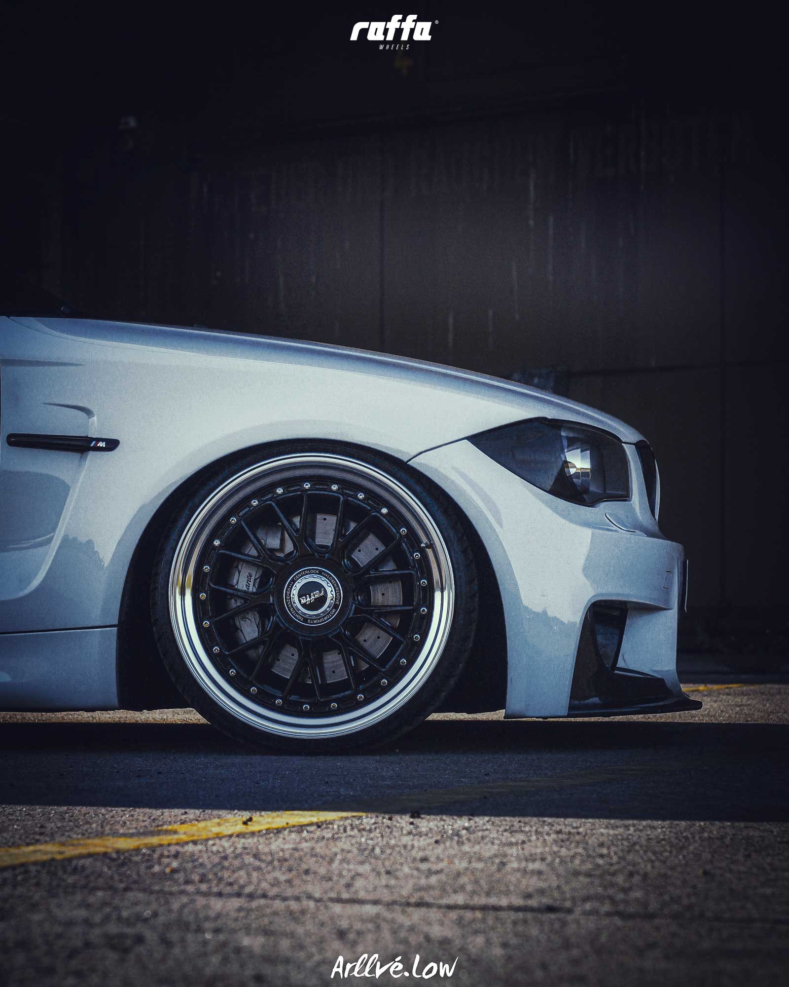 BMW 1ERM N54-RS03 BLACK DIAMOND LIP WITH BIG CAP (@hh2k20_official  @arllve_low) - raffa wheels